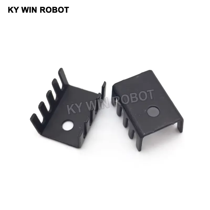 10PCS schwarz 15*10*20MM Triode Kühlkörper 10*15*20MM TO-220 TO220 Transistor Aluminium Kühler Kühlkörper Kühler Kühlung 20*15*10MM