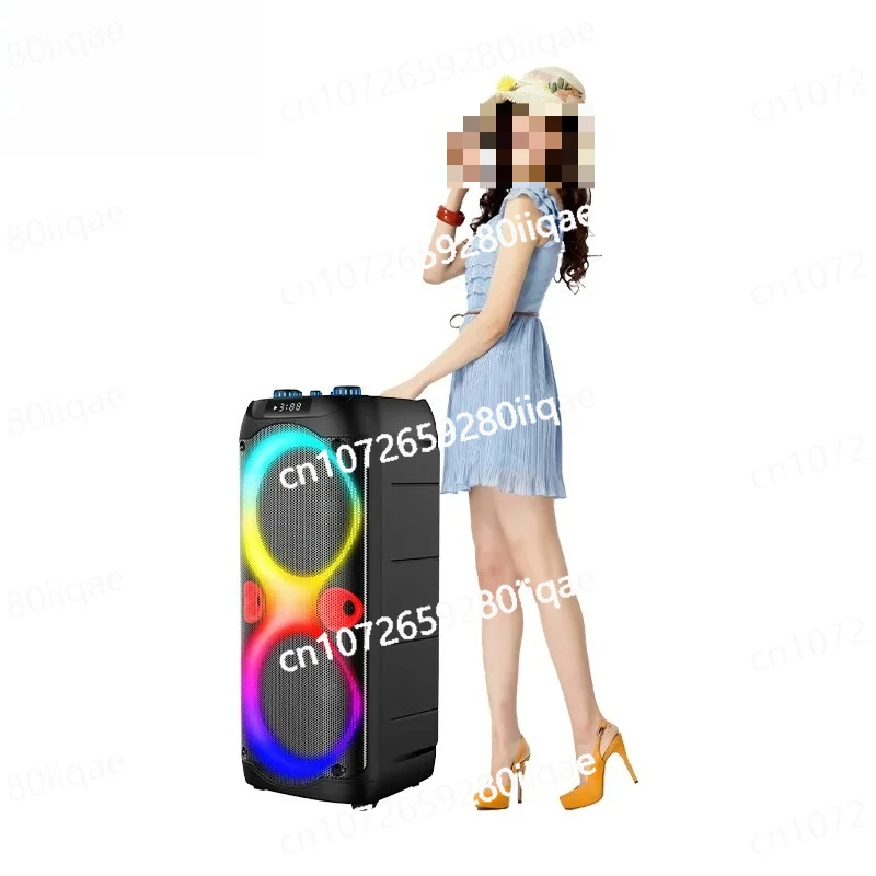 Microphone Portable Wireless Blue Tooth Speaker Outdoor Home Party Multifunctional Desktop High-power Subwoofer