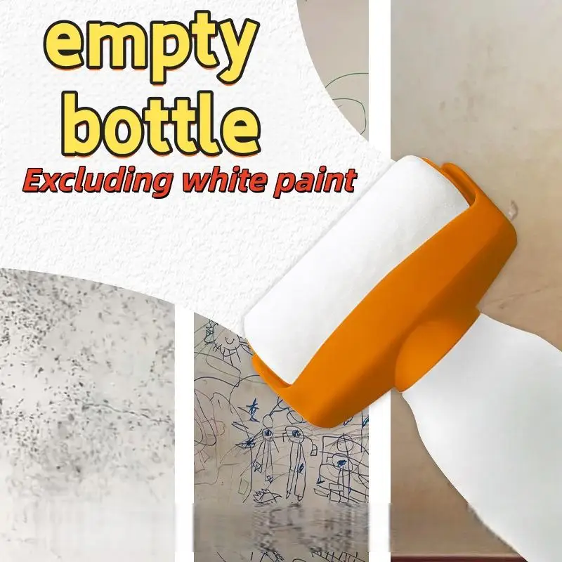 [Y99]1Pcs Wall Repair And Touch-Up Tool Reusable 350ml Paint Roller Brush Water Based Latex Paint Plastic Bottle DIY Accessories