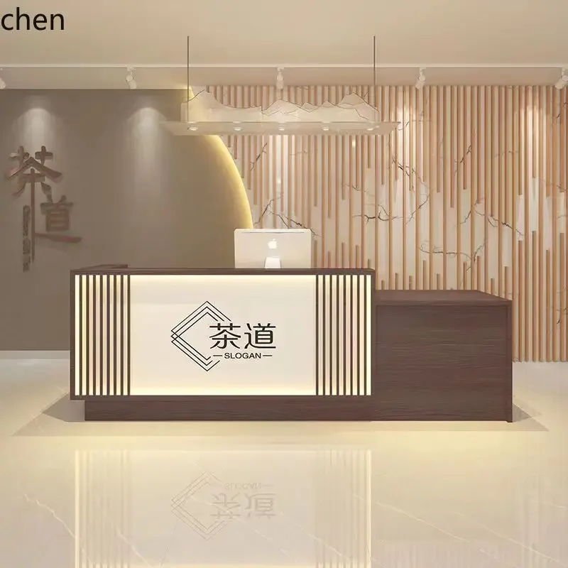 YFY  New Chinese Cash Counter Health Club Hotel Cai'er Retro Store Chinese Tea House Bar Counter