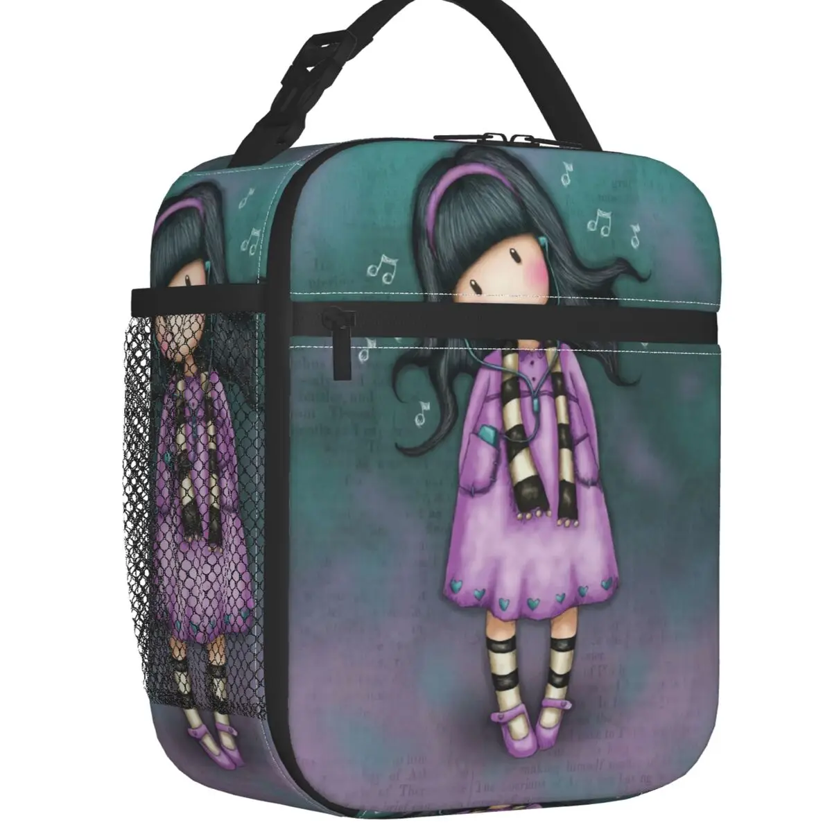 Gorjuss Doll Resuable Lunch Box impermeabile Anime Girl Thermal Cooler Food Insulated Lunch Bag School Children Student