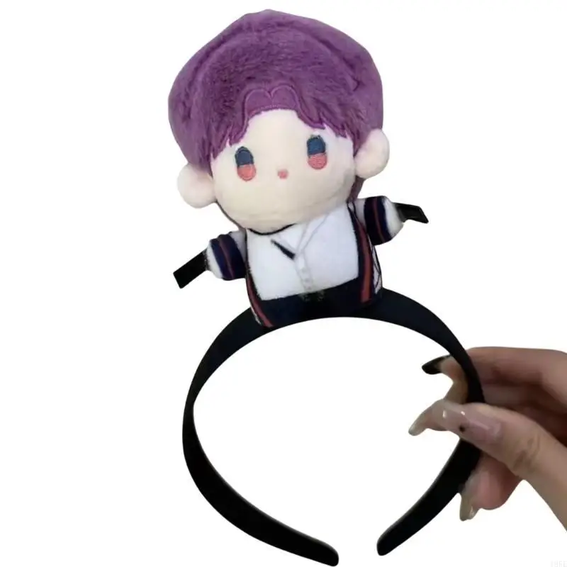 195E 잘 생긴 헤어 밴드 만화 별이 빛나는 눈 헤어 밴드 Bangs 클립 헤어 후프 무대 메이크업 파티 의상 머리띠