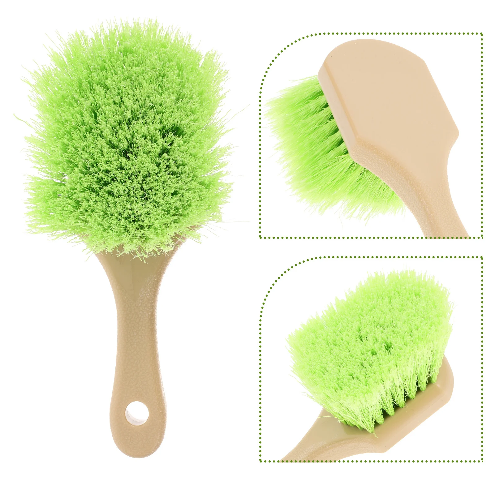 

Wheel Tire Brush Durable Soft Bristles Ergonomic Handle For Car Washing Vehicle Cleaning Rim Detailing Tool