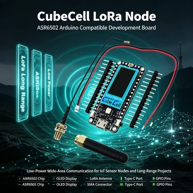 ASR6502 LoRa Development Board, CubeCell Series, Compatible with Arduino