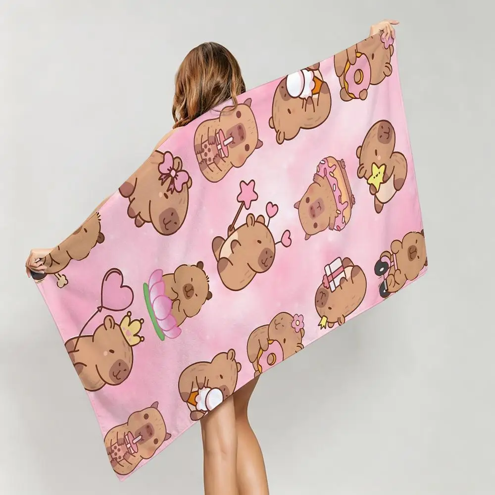 Cute K-KapibaraS Towel Five-Star Hotel Quality Eco-Friendly Ultra Soft Thick Towels & Beach Towels