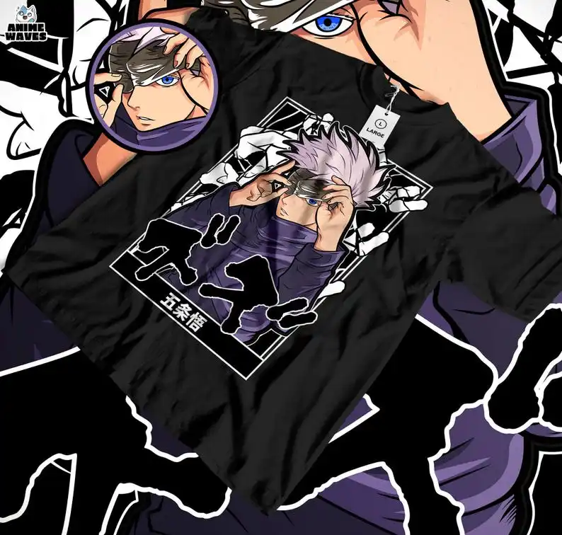 

Sorcery Master Anime Unisex T-shirt - Japanese Manga Style, 2020s Era Apparel, Otaku Gift, Japan-Inspired, Cursed Energy, Urban