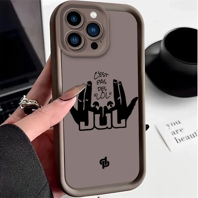 Rapper JuL C'est Pas Des Lol Phone Case for OPPO A5 A7 A16 A17 A38 A53 A54 A55 A58 A72 A74 A76 A78 A94 A98 4G 5G Cover image 5