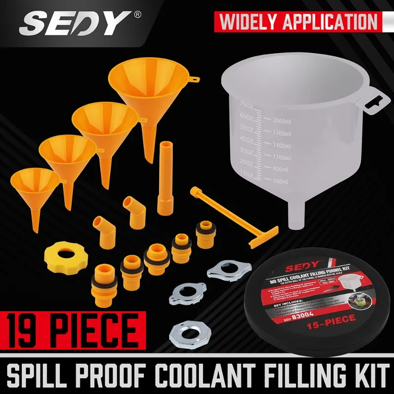 2 Sets of Latest Offers Cheap 83004 Antifreeze Funnel 19PC