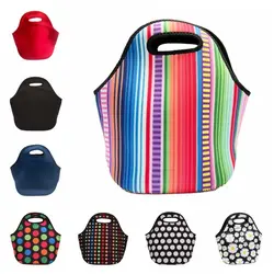 Versatile Portable Lunchbox Neoprene Reusable Insulated Dinner Bags Universal Large Capacity Travel Lunch Bag Picnic