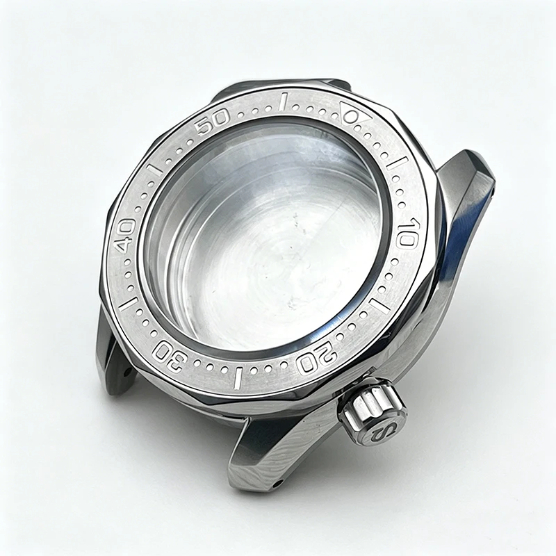 

Корпуса для часов Mod Silver SPB185 со стальным безелем, подходят для механизмов Seiko NH35, NH36, 7S26, запчасти для ремонта мужских часов