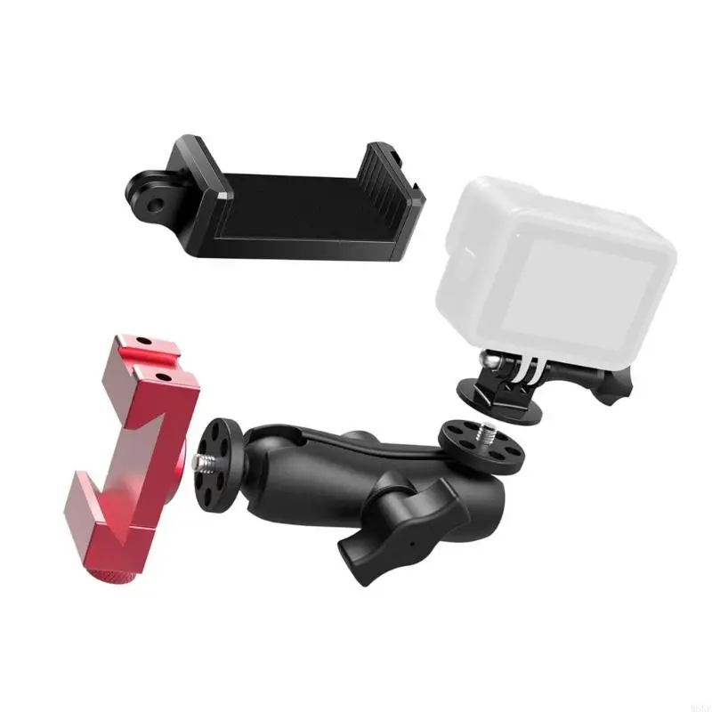 W8KE Action Camera Fence Holder for Tennis Aluminium Alloy Phone Grip Bracket Stand