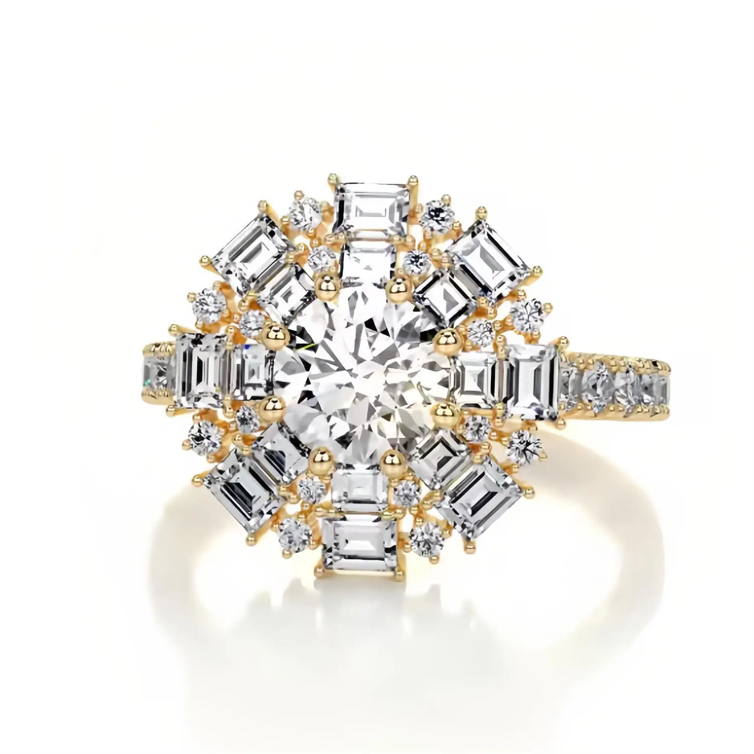 

Butterflykiss S925 Стерлингового Серебра Роскошные Женские Кольца Цветы D Круглый Изумрудный Квадрат Муассанит Обручальные Свадебные Изящные Ювелирные Изделия