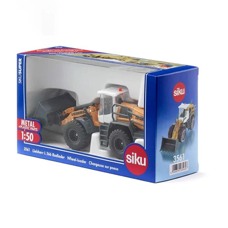 Siku Diecast 1:50 Liebherr L556 Wheel Loader 3561 Flexible Turning Shovel Alloy Model Simulation Miniature Engineering Vehicle