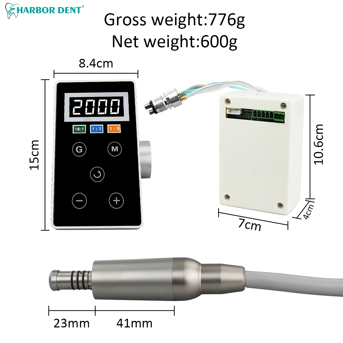 Dental Brushless LED Micromotor Dentist Equipment Built-in Electric Micro Motor Dentistry Professional Tool Accessories