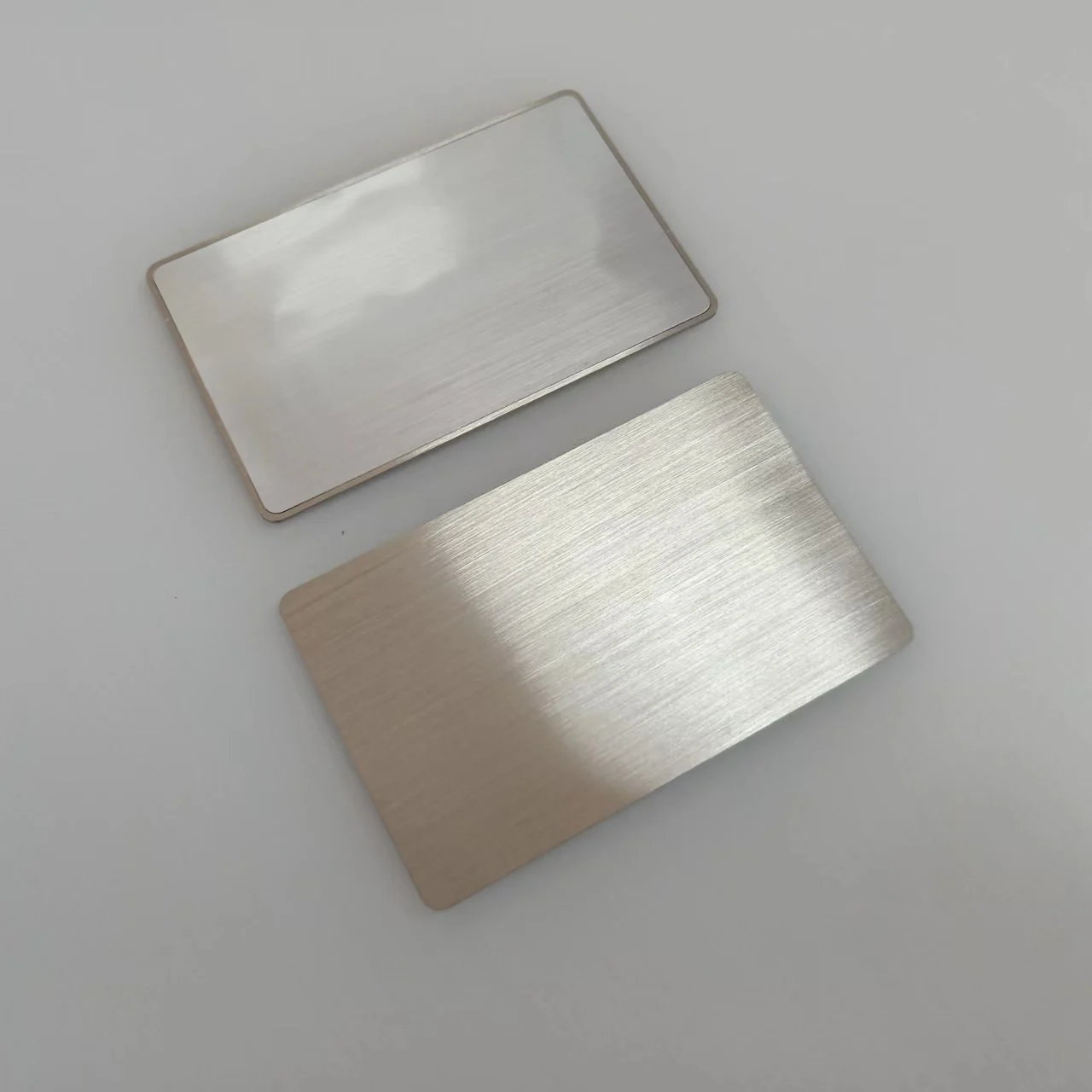 Brushed Silver Metal Steel And Plastic Combination Original NFC 213 Diy Blank Digital Business Card