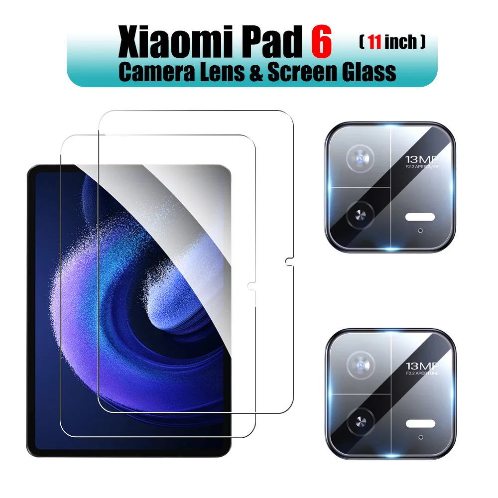 2 Stuks Voor Xiaomi Pad 7 Pro 11.2 6 6S Pro 12.4 Screen Protector Gehard Glas Voor Mi Pad 7 Pro 6 6S Beschermende Film Accessoires