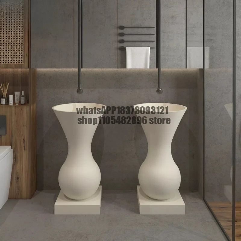 Wabi Sand Wind Advanced Personalized Washbasin Designer Integrated Floor-to-Floor Wash Table