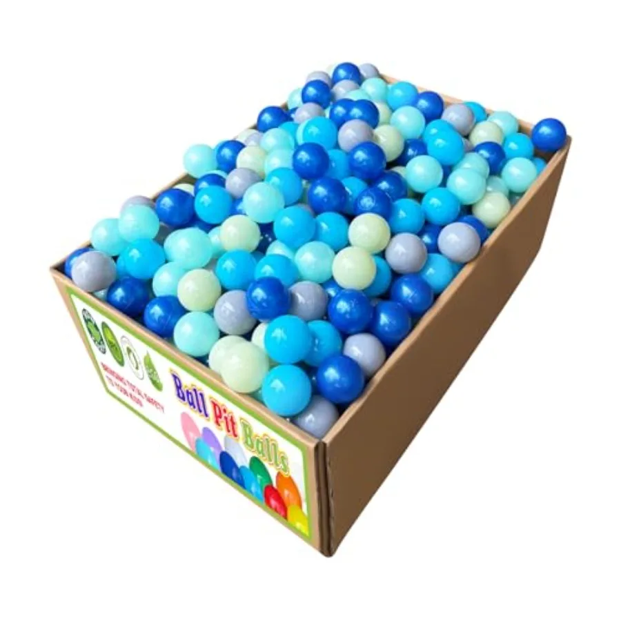 

2000Pcs Crushproof Plastic Ball Pits Balls for and Toddlers - Safe Indoor/Outdoor Playtime Spheres - Easy Clean Colorful Assort