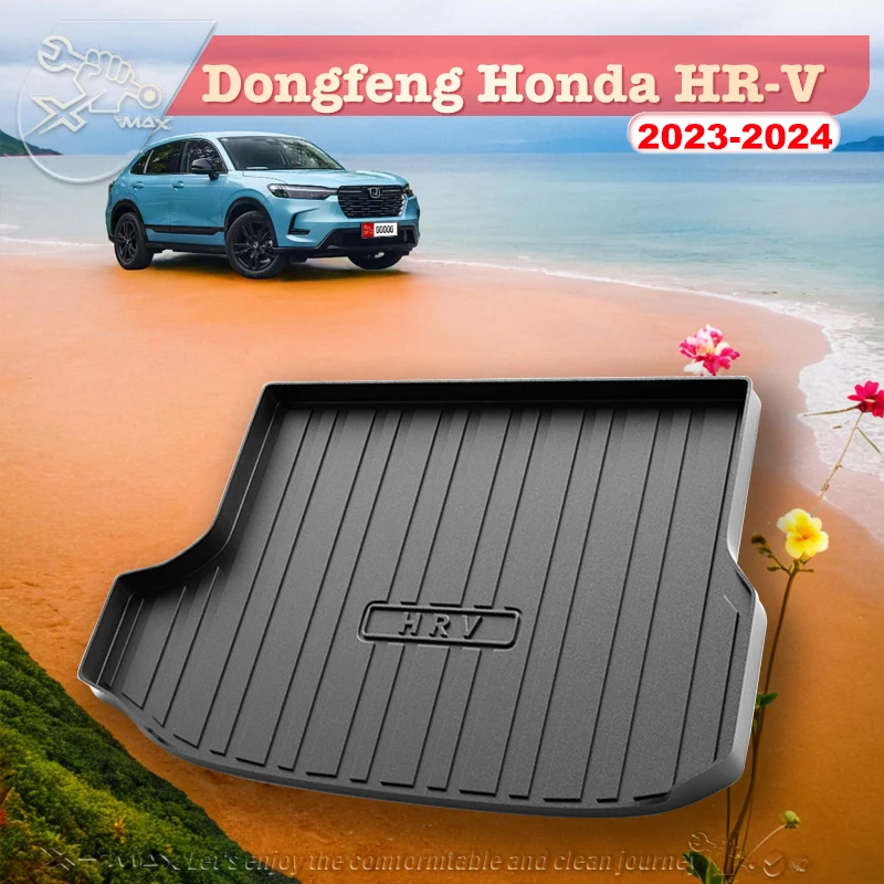 

For Dongfeng Honda HR-V 2023-2024 Fit Car Trunk Mat All Season Black Cargo Mat 3D Shaped Laser Measured Trunk Liners