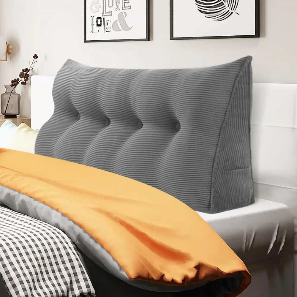 

Triangular Headboard Full Bed Wedge for Headboard Large Bolster for Bed Wedge Headboard Daybe