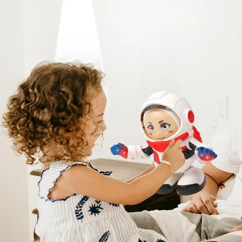 Aprendizagem precoce brinquedo educacional astronauta para criança, brinquedo musical, bebê cantando com luz, brinquedo ambulante para crianças, 3