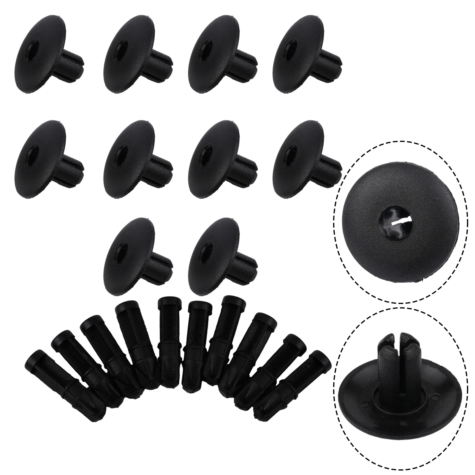 

Convenient 10 Pack Black Clips for Easy Installation of Wheel Arch Linings Suitable for Q3 Q5 Q7 A4 A5 A8 4D0807300