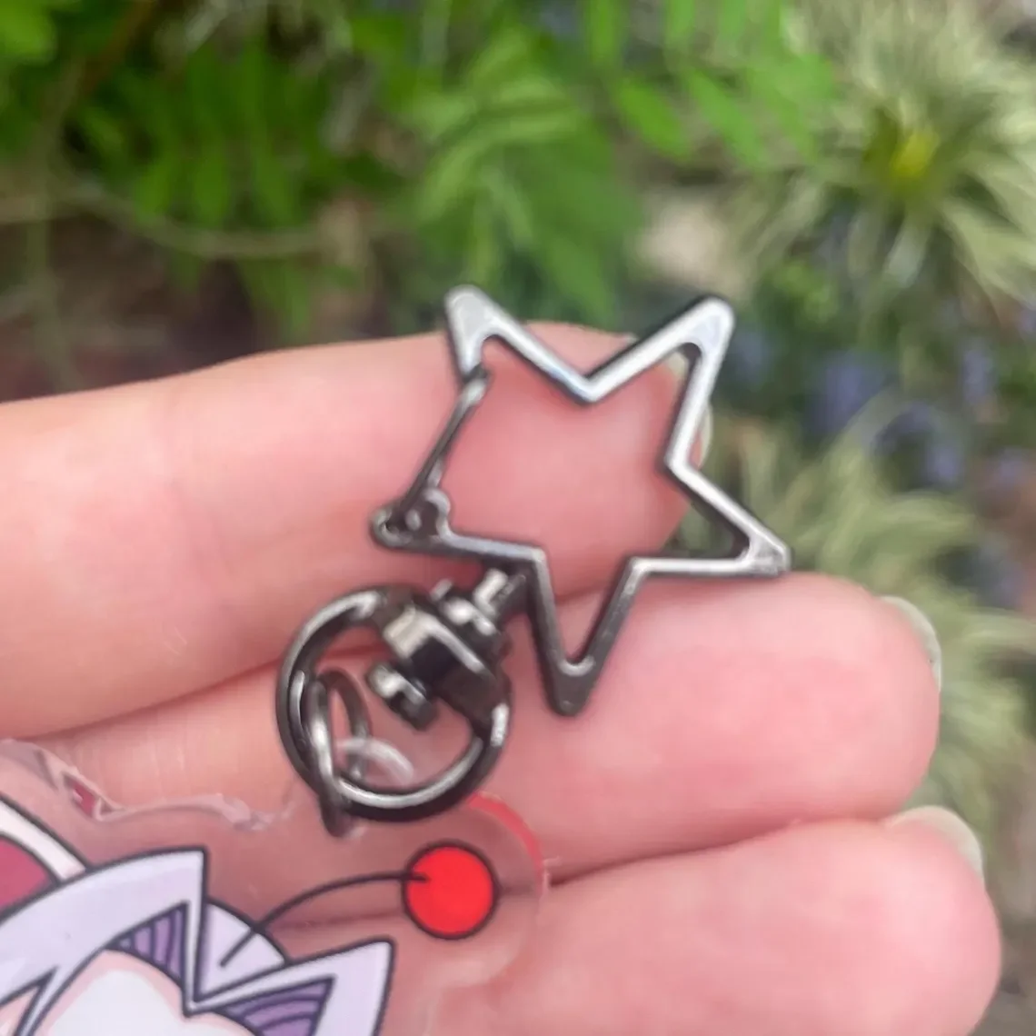 Final Fantasy VII: Cloudy+Sephemogou Talisman Keychain, Acrylic Anime Character Gift