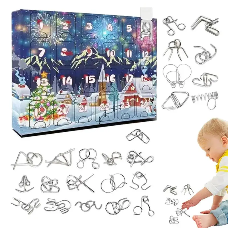 

Brain Teaser Advent Calendar 2023 24 Days Of Challenging And Interesting Metal Puzzles Brain Teasers Educational And Fun