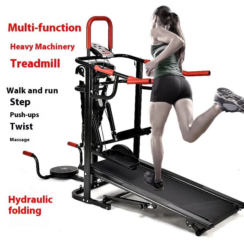 

Mini home foldable multifunctional treadmill with stepper function and ultra quiet walking tablet