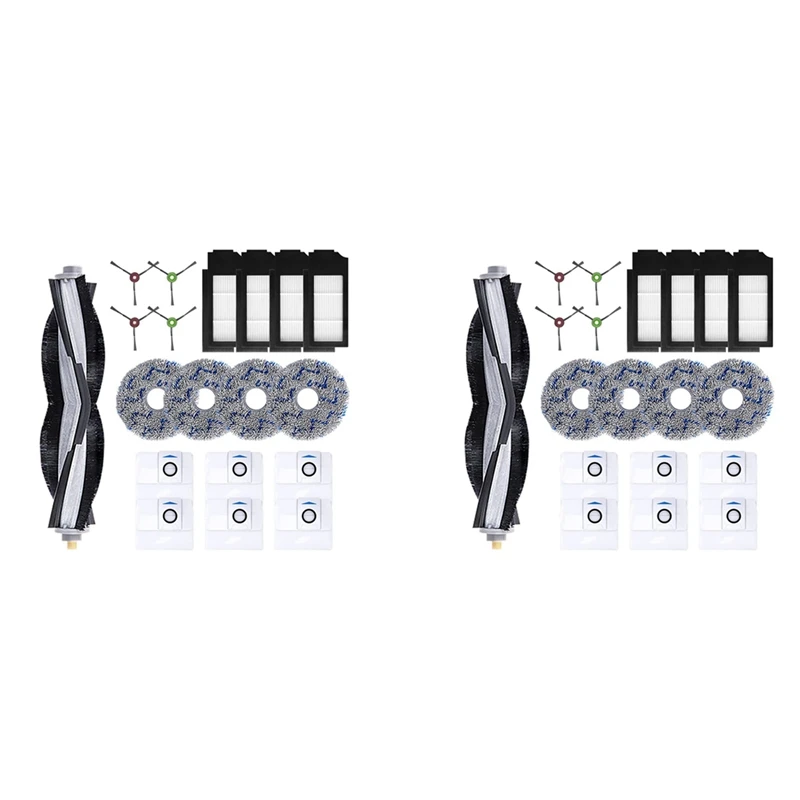 

X17A 2025 NEW-2X Accessories For Ecovacs X1 Omni Turbo Vacuum Robot Spare Parts Main Brush Roller Side Brush Filter Mop Pads Dus