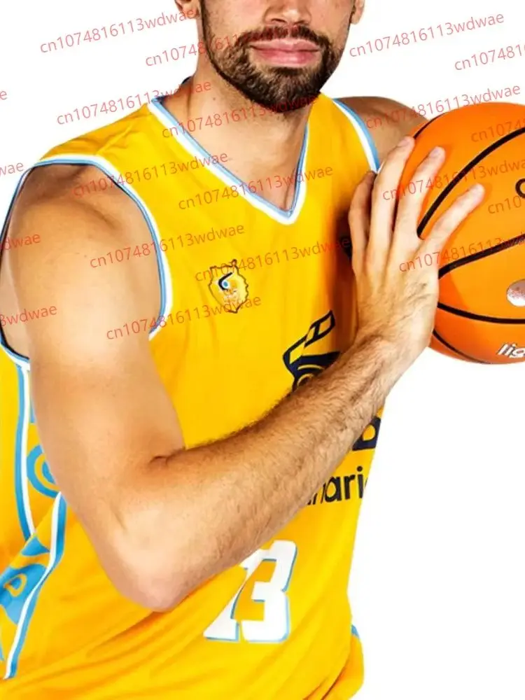 Espagne Basketball League 26 Jersey Hommes Gilet De Sport Gran Canaria Basketball Jersey Kit Braian Angola-Rodas 24 Gilet KID Jersey Kit