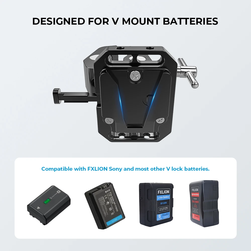 CAMVATE V-Lock Женский адаптер быстрого крепления + многоцелевой супер-Зажим-краб для фотографических устройств