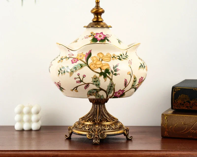 

Ceramic General Storage Tank High end Decoration European Candy Storage French Home Decoration Craft