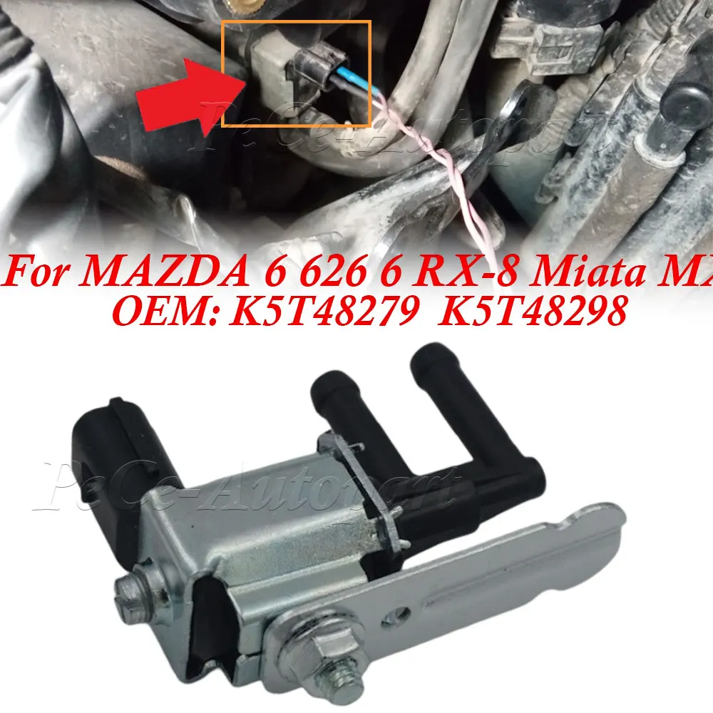 

Z504-18-741A New Vapor Canister Purge Solenoid Valve For Mazda 6 626 MPV MX5 RX-8 For Protege 1.3L- 3L K5T48279 Z50418741A