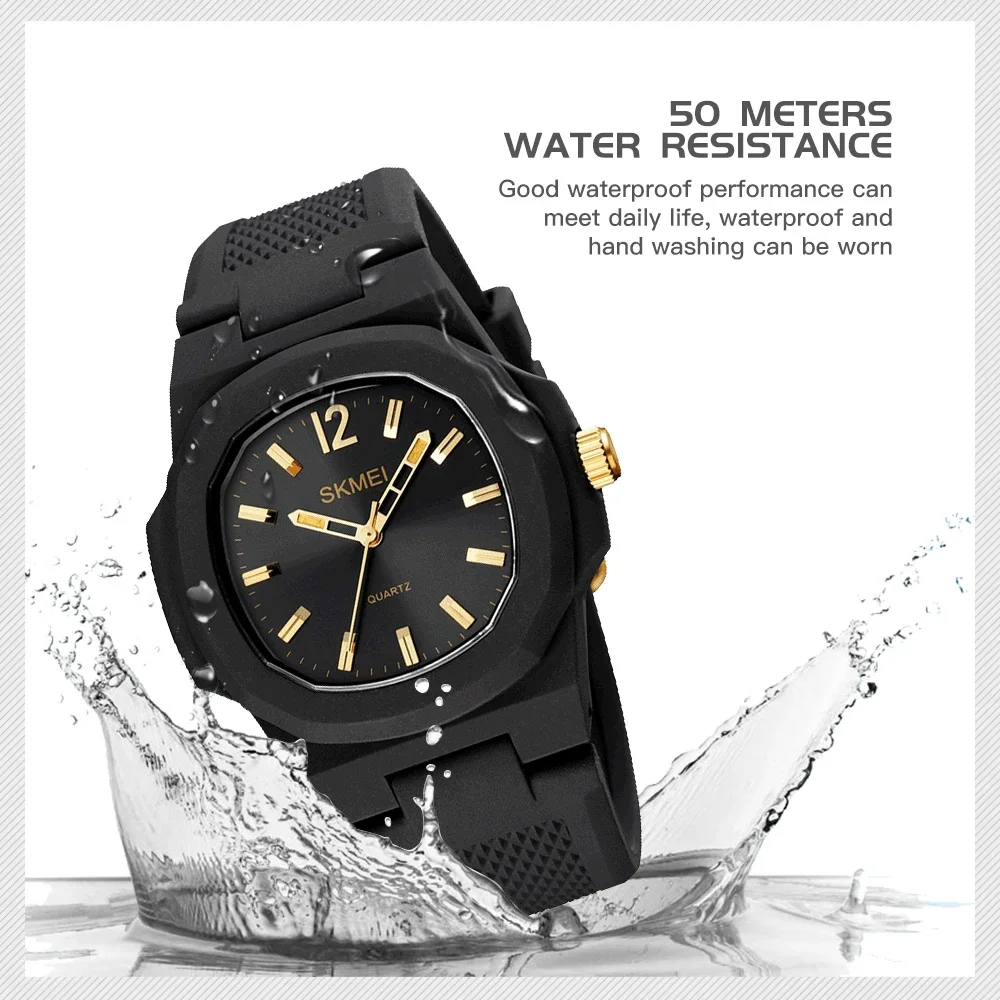 SKMEI Casual Waterproof Men Women Quartz Watch Fashion Sport Mens Wristwatches Date Calendar Girl 1717 Man Clock reloj hombre