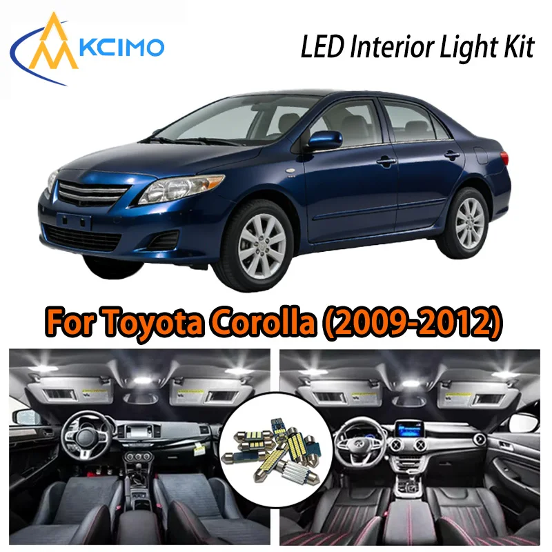 

KCIMO For Toyota Corolla (2009-2012) Premium LED Interior Kit - 2 Colors , Quick Installation, Long-Lasting