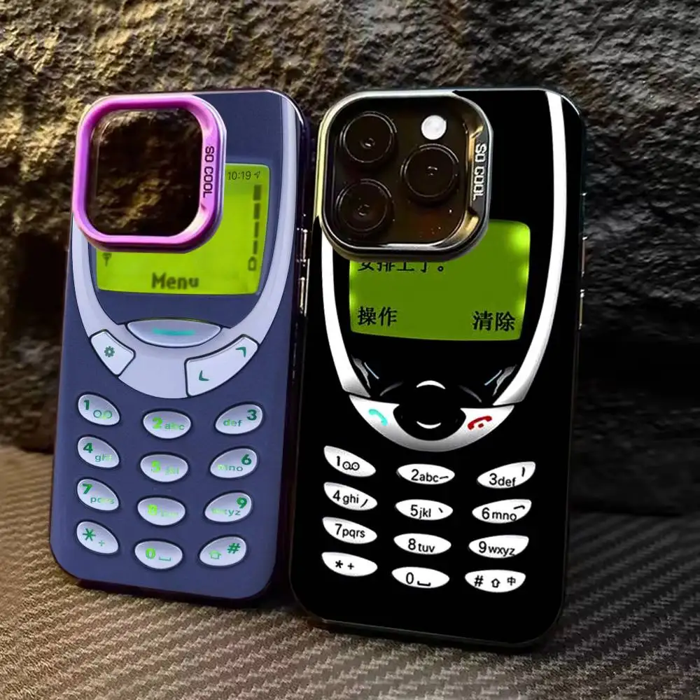 

Old Product Retro N-NokiaS Phone Case For iPhone 17,16,15,14,13,12,11,Pro Max,Plus black Candy Silver Cover