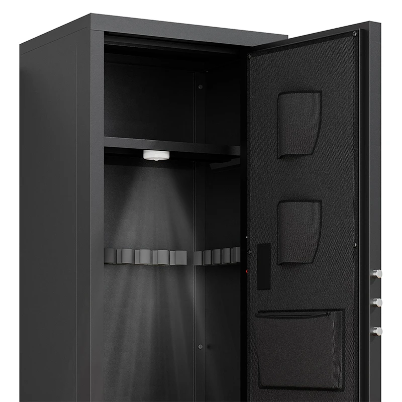 Large Size 5-8 Gun Gun Cabinet with Electronic Password Keypad Lock,Unassembled Metal Rifle Gun Security Cabinet Safe Locker