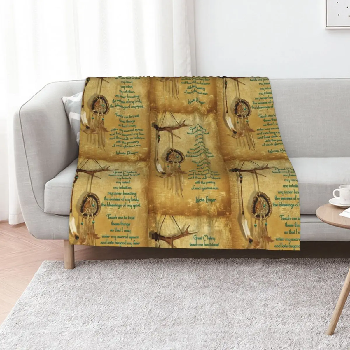 Lakota Prayer Dream Catcher Throw Blanket blankets ands Soft Big Fashion Sofas Bed covers Decoratives Luxury Brand Blankets