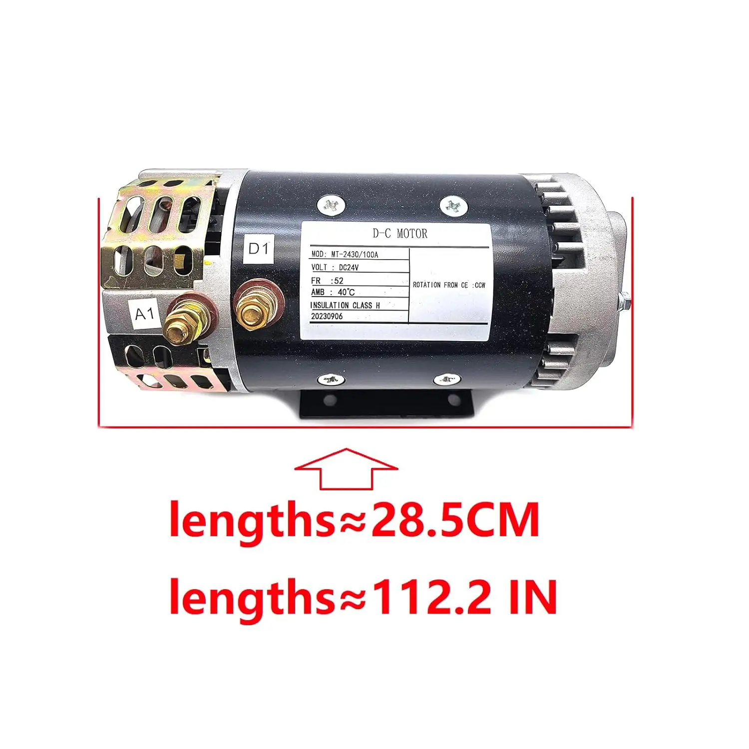 24 Volt DC Motor Compatible with Genie Lifts QS-12R QS-15R QS-20R QS-12W QS-15W QS-20W 105387GT 105387GT 105387