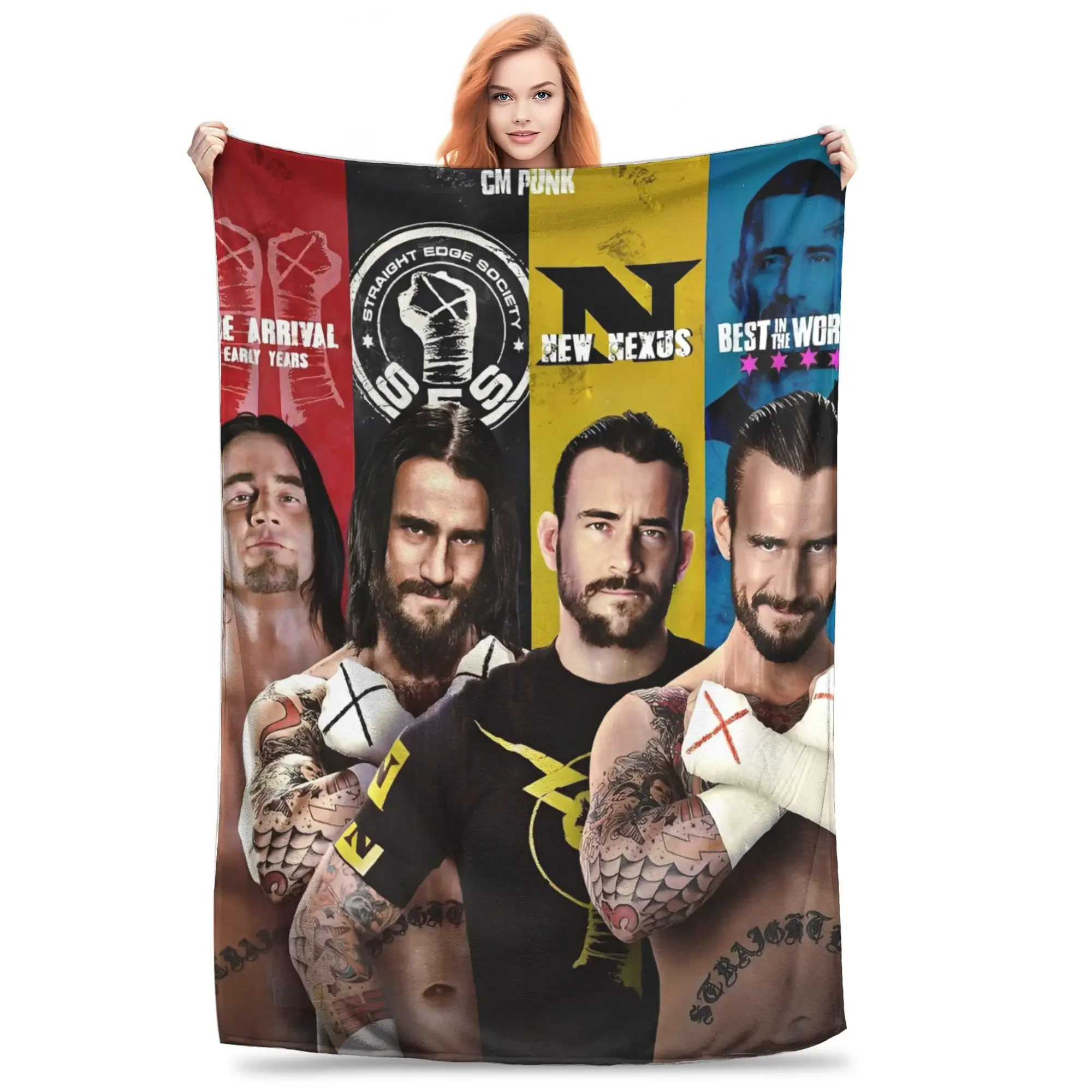 

Теплое плюшевое одеяло Wrestlemania для мальчиков и девочек, диван-кровать, фланелевое покрывало, чехол для дивана