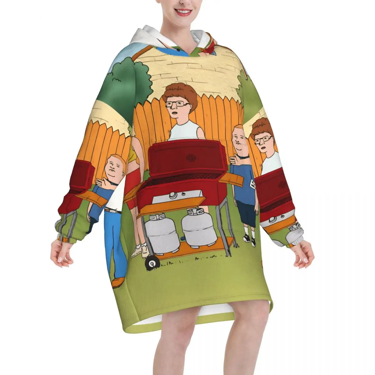 Kings Of The Hills Blanket Hoodie Oversized Wearable Sweatshirt Blanket Warm Gifts for Women Girls Girlfriend