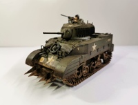 Coolbank Model G2080 Military Simulation RC Tank Toy M5a1 Stuart Remote Control Model Assembly Gift for Children
