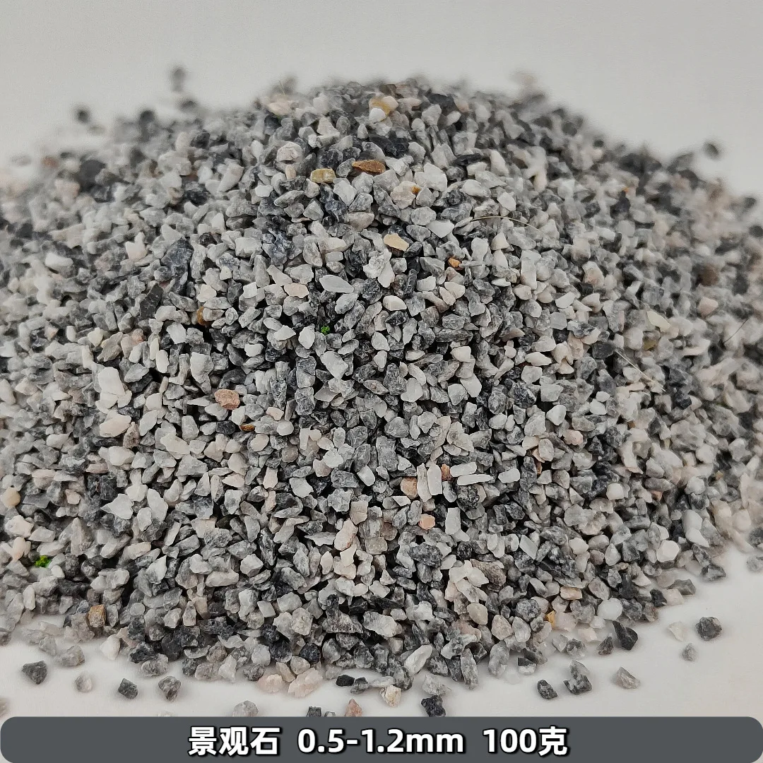 100 جرام أحجار المناظر الطبيعية 0.5-6 مللي متر أحجار صغيرة نموذج أطقم لتقوم بها بنفسك قطار المسار المشهد المواد اليدوية طاولة الرمل ديوراما اكسسوارات