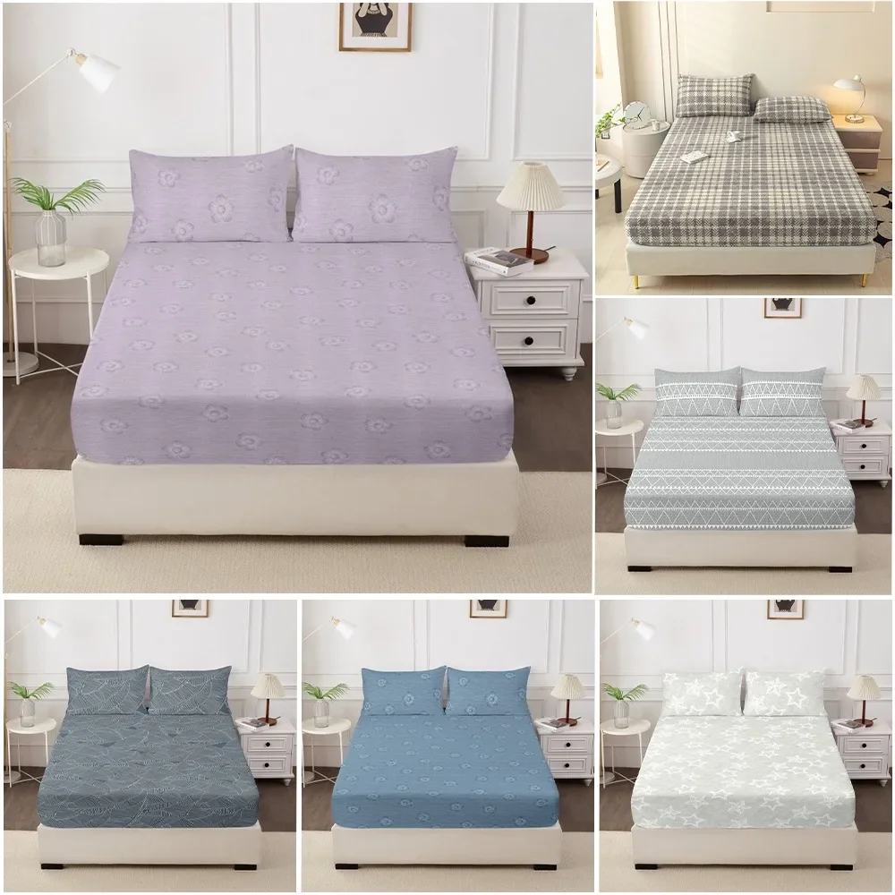 

Bed Cover Bedroom Bedding 3 Piece Printed Bed Sheet Set (one Bed Sheet and Two Pillowcases) Una Sábana Y Dos Fundas De Almohada