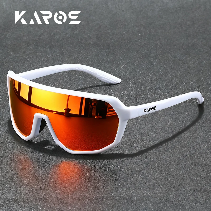 Óculos de sol esportivos polarizados KAROS com proteção UV400 antirreflexo para dirigir, ciclismo, caminhadas, atividades ao ar livre para homens e mulheres