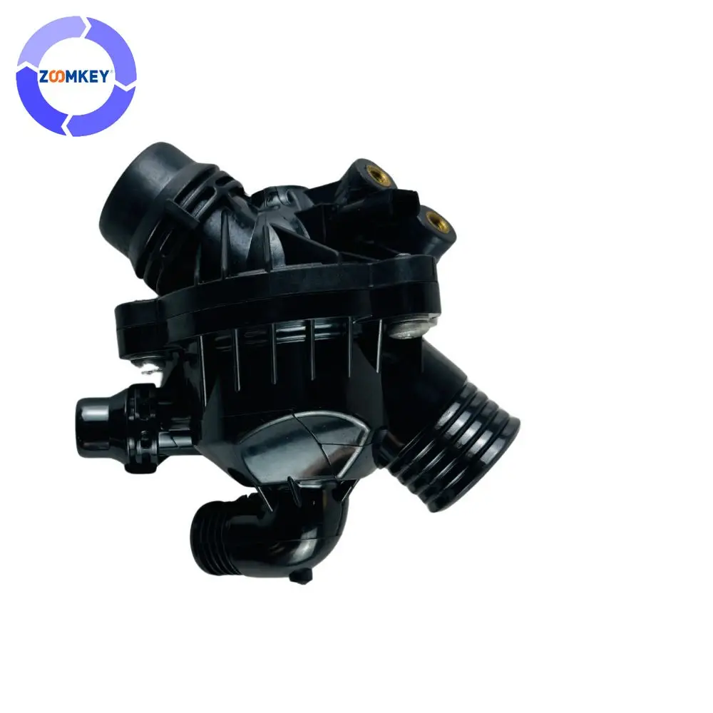 ZOOMKEY Thermostat Housing Assembly FIT for 06-10 BMW X5 E70 X6 E71 3.0L DOHC 11537550172.