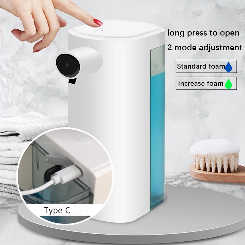 Dispenser di sapone liquido lavamani automatico a induzione con sensore Touchless intelligente in ABS per attrezzatura da bagno da cucina E22