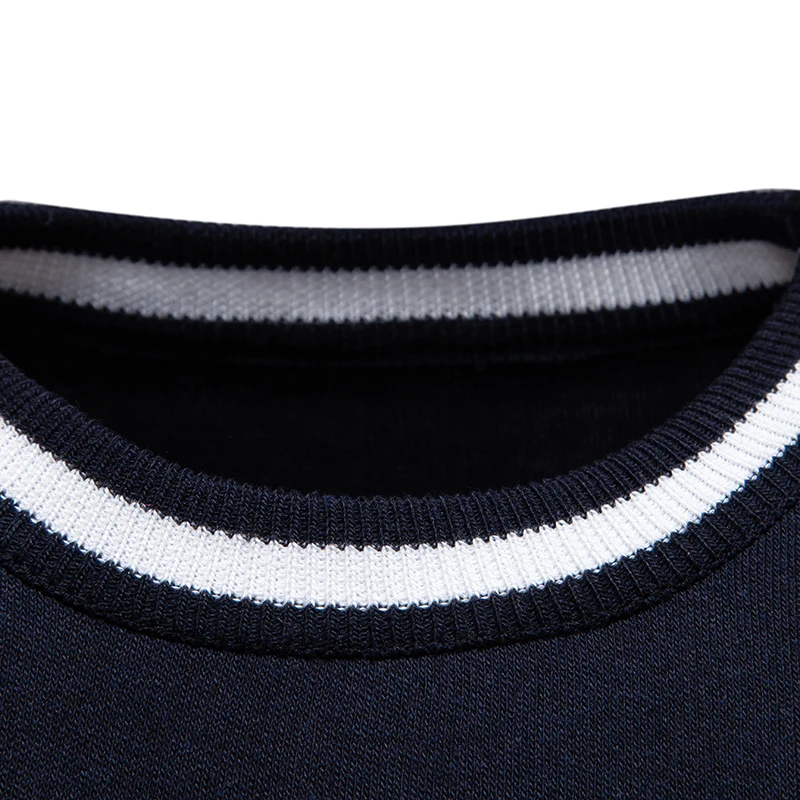 New Men's Stretch Knit T Shirts Casual Short Sleeve Summer Top Knitted Pullover Shirts Crewneck Contrast Knitwear