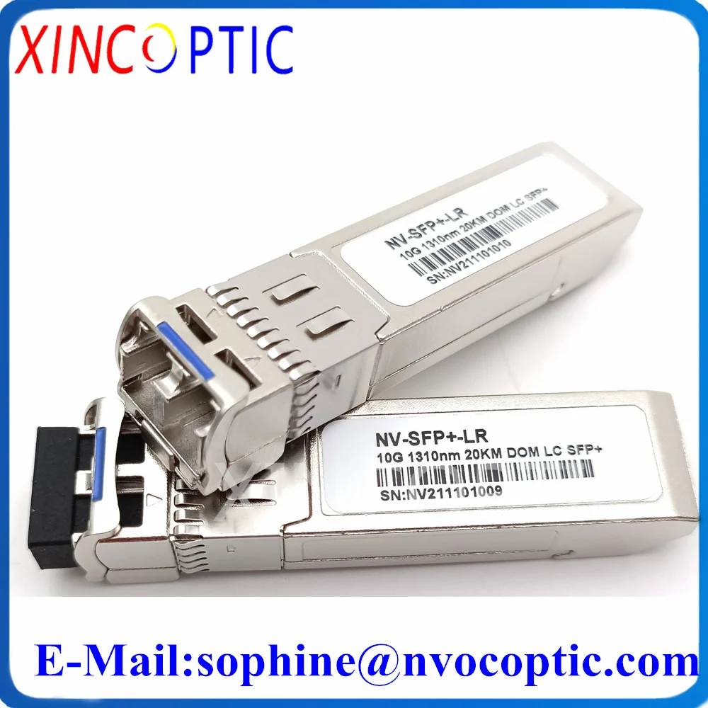 

10G SFP + Дуплексный LC однорежимный 1310 нм 20-километровый модуль трансивера, 10GBASE-20 DOM